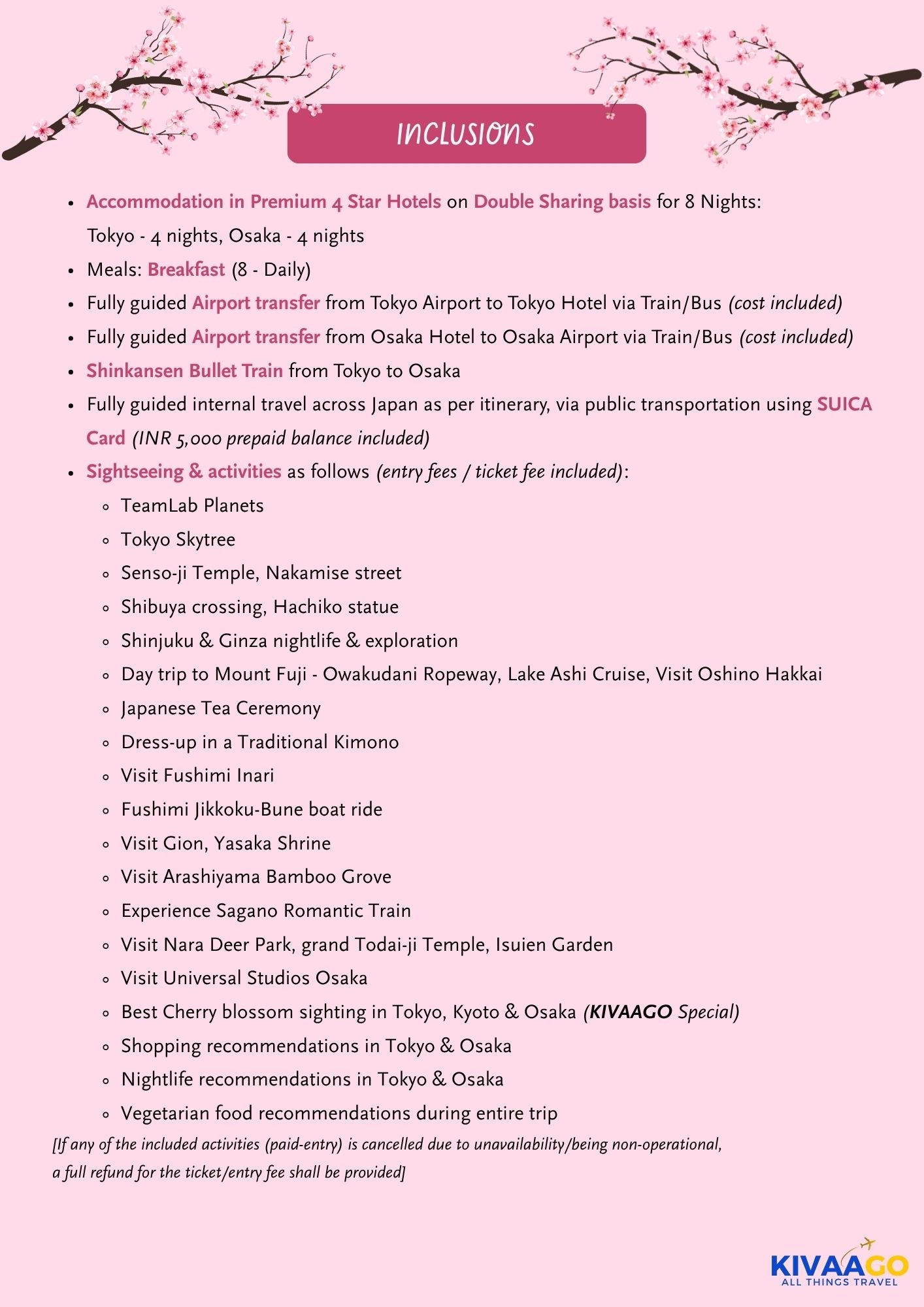 Japan Cherry Blossom Group Trip