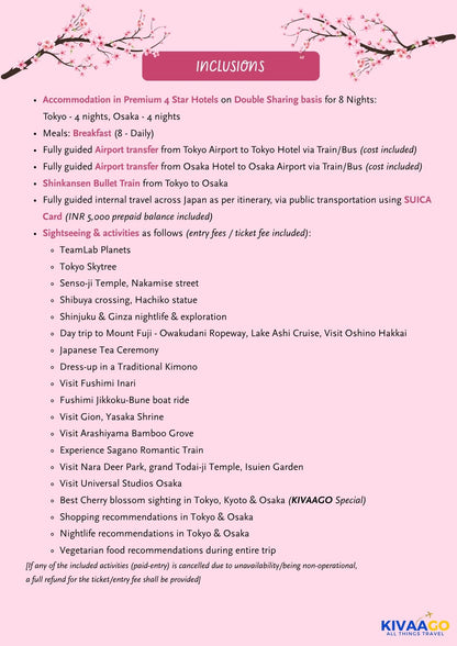 Japan Cherry Blossom Group Trip