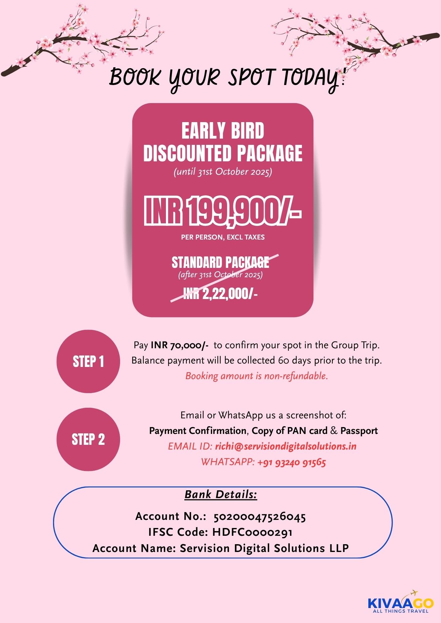 Japan Cherry Blossom Group Trip