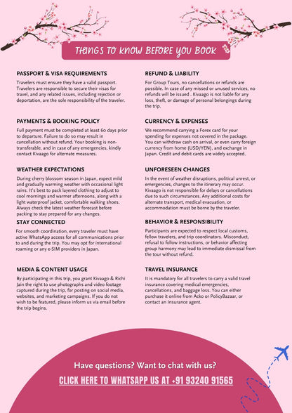 Japan Cherry Blossom Group Trip