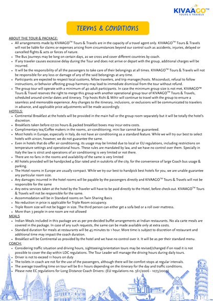 Grand Europe Group Trip