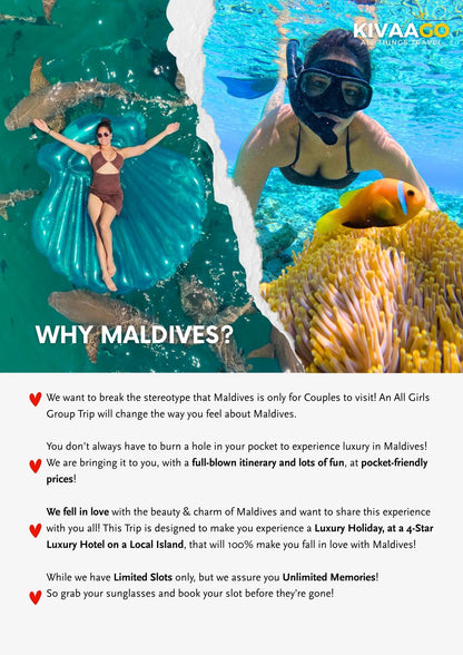 Maldives All Girls Group Trip