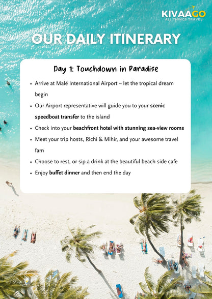 Maldives All Girls Group Trip